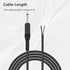 2 Pack 6ft Speaker Wire to 6.35mm 1/4 inch TS Mono Male Plug Adapter Connector to Bare Wire