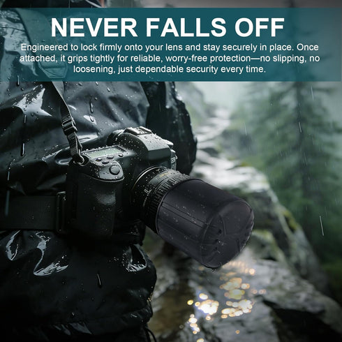 HUYEIOBGD 1855mm Universal Lens Cap, Flexible Camera Lens Cover for DSLR & Mirrorless Cameras, Front Element Protection