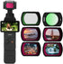 Lens Filters Compatible with DJI Osmo Pocket 3, ND Filters Set Optical Glass Aviation Aluminum Frame Kit