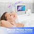 LC-dolida Shower Phone Holder Waterproof 480 Rotation Phone Stand Case Mount for Bathroom Batheub Kitchen Wall Mirro Compatible with iPhone 15 14 13 12 11 Plus Pro Max XS XR up to 6.8" Cell Phone