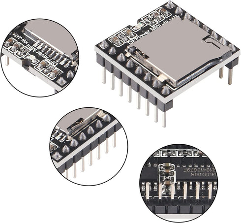 AITIAO 10Pcs MP3 MP3 MSP430, Mini Player Audio Module Voice Decode Board DFPlayer Audio Voice Music Module Supporting