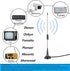 LACUCINO 75 1.5m 16.4Ft 6pcs ohm FM Antenna, Outdoor Antenna WiFi Stereo TV Indoor, SMA-Male Connector Magnetic