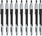 Stylus with Ball Point Pen for iPad Mini, iPad 2/3, New iPad, iPhone 5 4S 4 3GS, Samsung Galaxy S IV/S4, Black (12 Pack)
