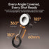 ULANZI ML05 9000K CRI97 360 Phone Light, Dual-Sided Magnetic Cell Phone Selfie Lights for iPhone/Android, Smartphone