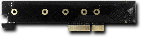 Vantec M.2 NVMe PCIe x4 Low Profile Adapter, 110 Length Support (UGT-M2PC130), Black