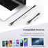 3 Pack 6-inch Braided USB-C Charging Cable, Fast Charging Type C for Samsung Galaxy S22 Ultra, Note 20, LG V30, Pixel 6.