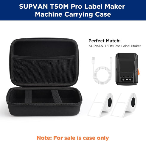 SUPVAN T50M PRO & Plus Nylon Hard Protective Travel Case, Waterproof Shockproof Scratch Resistant Carrying Case for