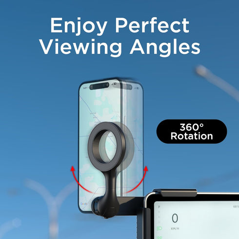 Compatible MagSafe Car Mount Charger, Foldable Dashboard Magnetic Wireless Charger for Tesla Model 3/Y