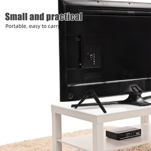 GETAJGHSD 15mm Television Stand Base with No-Drill Design, Dual-Hole Plastic Pedestal Support, Stable Tv Mount Holder