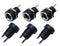 YXQ 5.5mmx2.1mm DC Power Supply Jack 2 Pin Socket Female Panel Mount Connector, 6-Pack