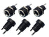 YXQ 5.5mmx2.1mm DC Power Supply Jack 2 Pin Socket Female Panel Mount Connector, 6-Pack