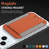 HiWe Magnetic Wallet for iPhone 15/14/13/12, Minimalist Leather Card Holder, RFID Blocking, Slim Design, Brown