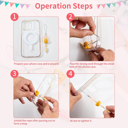 Y2Y Cute Phone Charms Cat Butterfuly Fish Cellphone Charms Accessories for Bag Camera Pendants Decor for Women