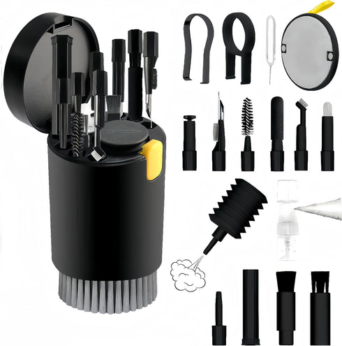 20-in-1 Laptop Phone Screen Earbud Cleaning Kit, Keyboard Cleaner Kit with Electronic Cleaning Brush Spray for Airpods