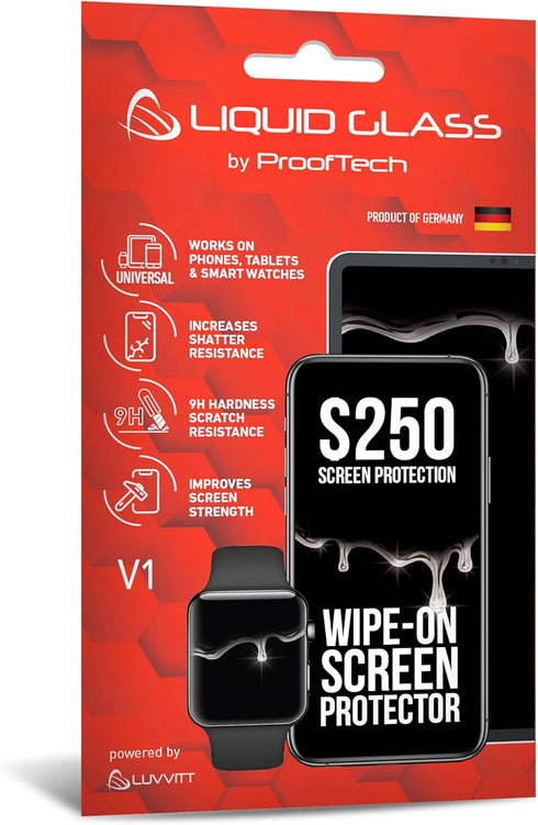 Luvvitt Liquid Glass Screen Protector - Universal Scratch Resistant Coating with $250 Protection for Smartphones &
