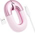 FOPATO Travel Mouse, Pink Wireless Mouse, Dual Mode Bluetooth & 2.4G, Rechargeable Silent