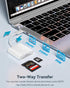 YOFEEPOP 17/16/15, (2 USB-C SD Card Reader, Dual Slot for SD and MicroSD, Type C Adapter Compatible with iPhone iPad