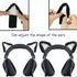 RUKUHOT Cute Cat Ears Headphone Attachment,Adjustable Design Fit for Logitech G PRO HypreX Cloud/Cloud Flight Headphones and More,Cosplay Kitten Ears,(Headphones not Included), Black & White