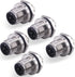 M12 4 Pin Male Aviation Panel Mount Connector, Lonlonty 12mm Waterproof Chassis Panel Back Mount Socket (5PCS)