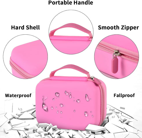 Kids Camera Case for ESOXOFFORE, GKTZ, WEEFUN, Anchioo, MINIBEAR Instant Print Camera, Pink Digital Video Bag