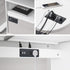 Jgstkcity 2 Grommet 9.85ft Recessed Power Strip with USB,Flat Plug Ultra Thin Extension Cord,Furniture Desktop Charging