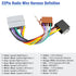Commander 22Pin Radio Wiring Harness Adapter Compatible with Dodge Ram Caravan Charger Jeep Wrangler Chrysler Voyager