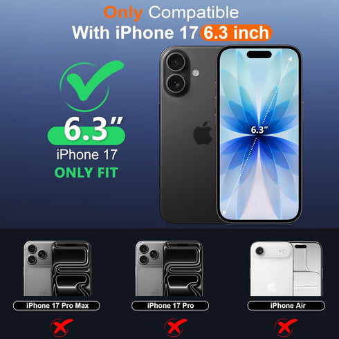 SPIDERCASE 17 12FT for iPhone Case Waterproof, Built-in Lens & Screen Protector, Full Heavy Duty Protection, Military