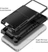 Vofolen Compatible with iPhone 12 Case, 5G Wallet with 4-Card Slot, Flip Hidden Pocket, Black