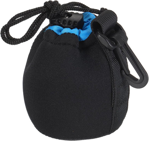 PATIKIL Camera Lens Bag, 2.8" ID x 3.9" H Drawstring Pouch with Thick Protective Neoprene for DSLR Camera Lens