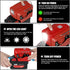 KUNLUN 200W Power Inverter for Milwaukee M18 Battery, DC 18V to AC 110-120V with AC Outlet, USB, Type-C Ports & LED