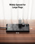 LeZone 4800J, 10Ft 12 2 2 20W Surge Protector Power Strip Long Extension Cord Flat Plug, Outlets USB C USB Ports, Wall