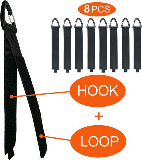 Extension Cord Organizer, 8 Pack Heavy Duty Storage Strap for 100ft Extension Cord or 35ft Hoses