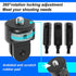 Aluminum Camera Tripod Mount Adapter with 1/4"-20 Adapter Screw for Insta 360 X4 X3 X2 X, DJI Pocket 2, Go Pro