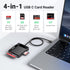 UGREEN 4-in-1 15, USB C SD Card Reader Memory Card Adapter External SD Micro SD MS CF Compact Flash Camera Card Reader
