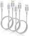 iPhone Charger Cable 2FT, 3Pack USB A to Lightning Braided Short Cable for Fast Charging Compatible with iPhone