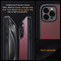 Carbon Fiber Case for iPhone 15 Pro Compatible with MagSafe, Slim & Light, Military-Grade Drop Cover, Black/Red