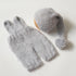 Vemonllas Newborn Photography Props - Knit Romper & Hat Outfit for Baby Photoshoot, Crochet Overall Sleepy Cap Costume