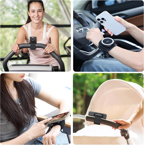 VRIG Express 360 16 15 14 13 12 VRIG Rotatable Magnetic Wristband Phone Holder, Wristband Cell Phone Holder, Magnetic