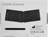 MoKo Foldable Bluetooth Keyboard, Ultra-Thin Rechargeable Portable Wireless Keyboard for Laptop, iPhone, iPad, Gray