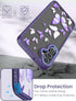Shop Samsung A15 5G Case with Tempered Glass Protector, Military Grade Slim TPU & Hard PC, Purple Butterfly Design.