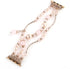 GEMEK Compatible Apple Watch Band 38/40/41mm, Rose Gold Women Pearl Bracelet Strap (Pink)