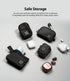 Ringke Mini Pouch Block, Mini Bag for Universal Wireless Ear Buds, Durable Waterproof Keychain Accessories Small Pouch
