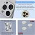 2 Pack Camera Lens Protector for iPhone 13 Pro/Max, Aluminum Alloy Metal & 9H Tempered Glass