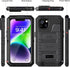 Beasyjoy iPhone 14 Case Waterproof, Heavy Duty Metal Full Body Protective Case with Built-in Screen Protector, Military