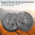Pyle Marine Speakers, 6.5 Inch 2 Way Waterproof Outdoor Audio System, 240 Watt Power, 1 Pair, PLMRS6B Black
