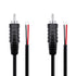 Pixelman 18AWG 3.3ft Heavy Gauge Speaker Wire, RCA Adapter Plug to Bare Wire, 2 Pcs
