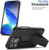 Encased DuraClip Holster for iPhone 15 Pro Case with Belt Clip Phone Holder and HD Screen Protector (iP15-PRO 6.1") -