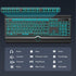 TECKNET 7-Color Large Print Backlit Keyboard, Wired USB-A Computer Keyboard with Wrist Rest, Backlit, Oversized Letter