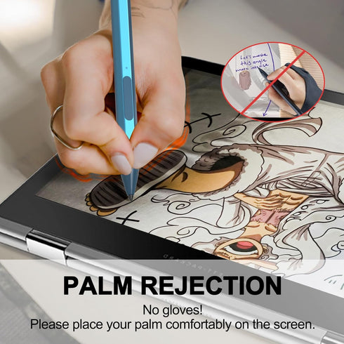 Blue Stylus Pen for ASUS Transformer/Zenbook/Vivobook Flip/Notebook Touchscreen Laptop, Rechargeable MPP 2.0 Tilt Pencil