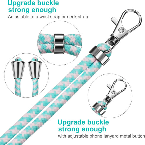 Weewooday 4 Pcs Universal Cell Phone Lanyard, Around The Neck Phone Strap Crossbody for Most Mobile (Bright Color